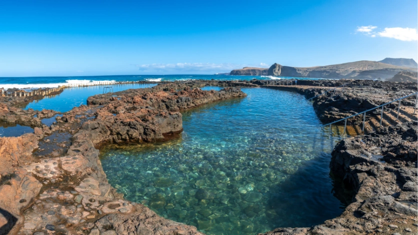 Les salines d’Agaete, sur la côte nord de Gran Canaria